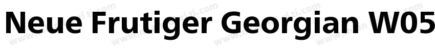 Neue Frutiger Georgian W05 Md字体转换
